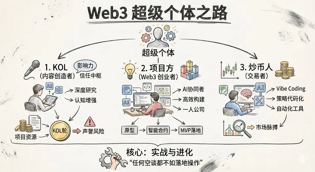 如何成为 Web3 超级个体？AI Crypto 时代的个人觉醒指南缩略图