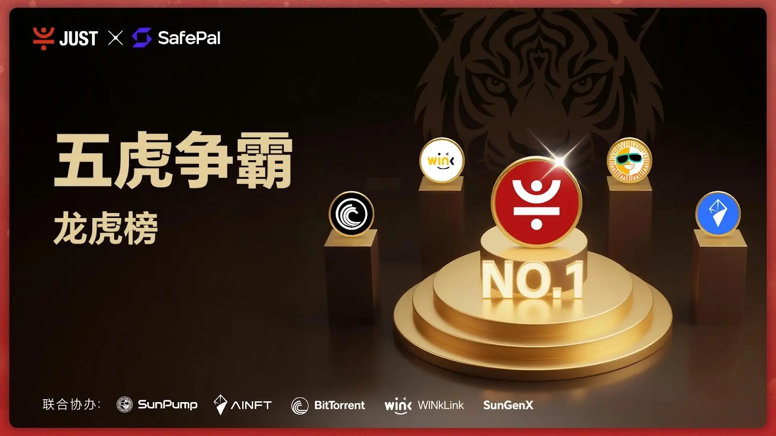 “五虎争霸赛”圆满收官｜JST、SUN、NFT 夺魁，SUN.io 接棒生态新动能缩略图